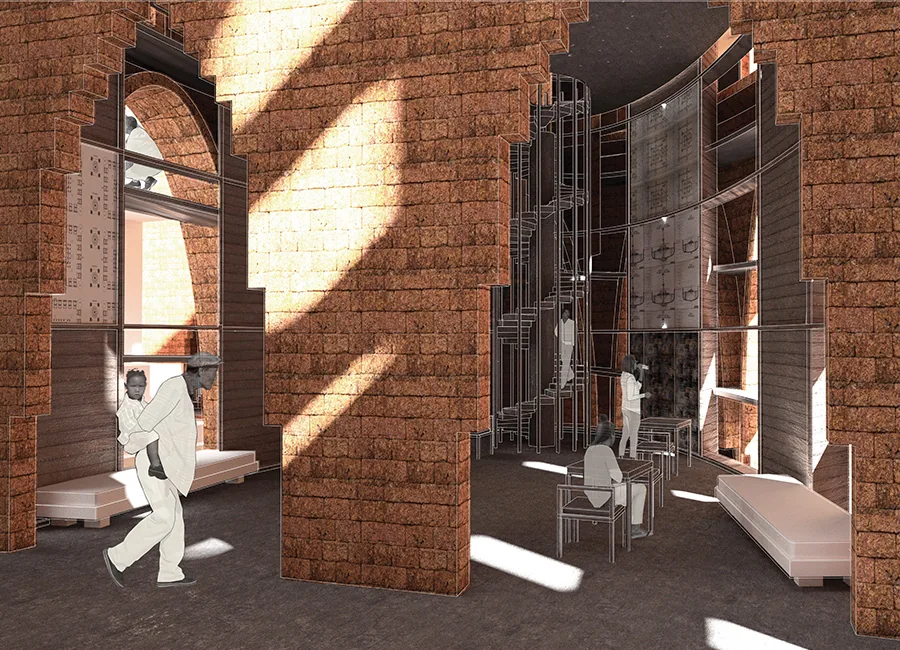 Communal courtyard sneak peek